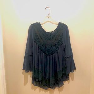 Forest Green Blouse - Size S